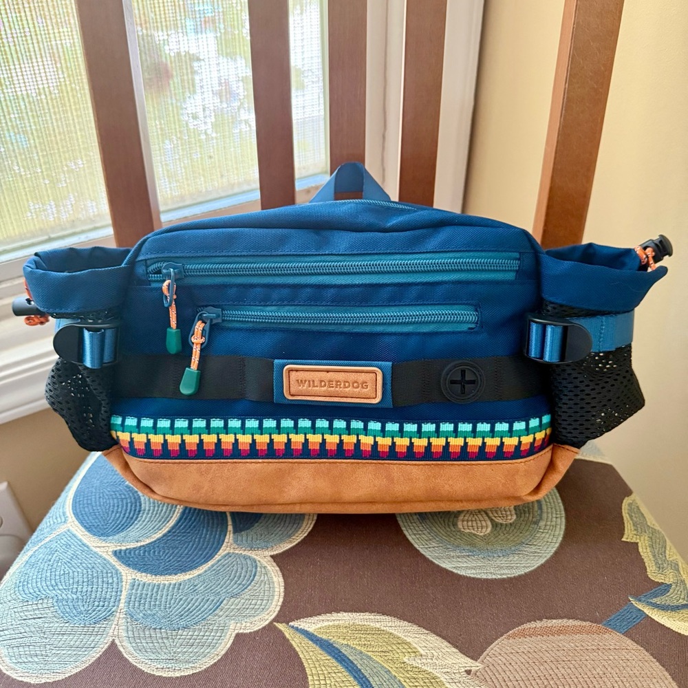 Wilderdog leather & nylon waist pack New!